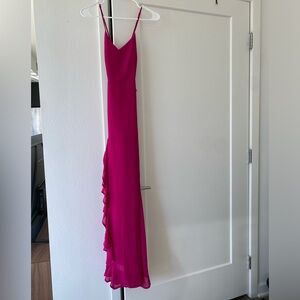 Lulu’s women’s hot pink long maxi dress